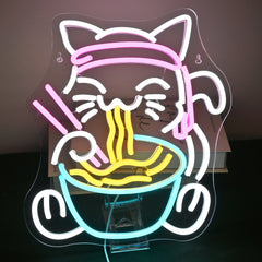 Cat Ramen Neon Sign